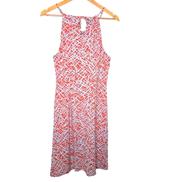 J McLaughlin Womens Geo Print Catalina Cloth Halter Swing Dress Medium - Picture 5 of 8